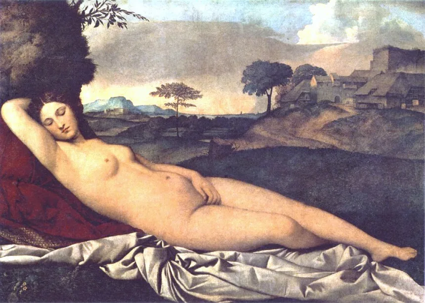 Giorgione: Schlummernde Venus, um 1510