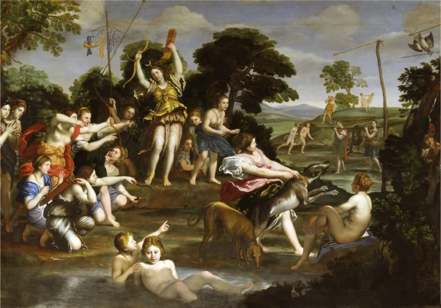 Domenichino: Die Jagd der Diana, 1616–1617
