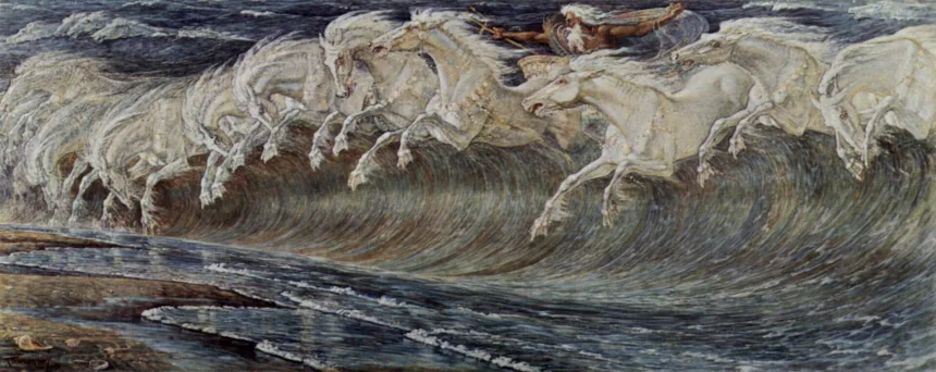 Walter Crane, Neptune's Horses, 1892