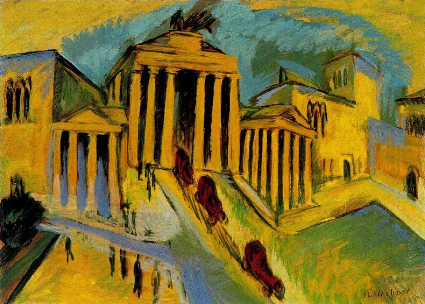 Ernst Ludwig Kirchner, Brandenburg Gate, 1915, Würth Collection