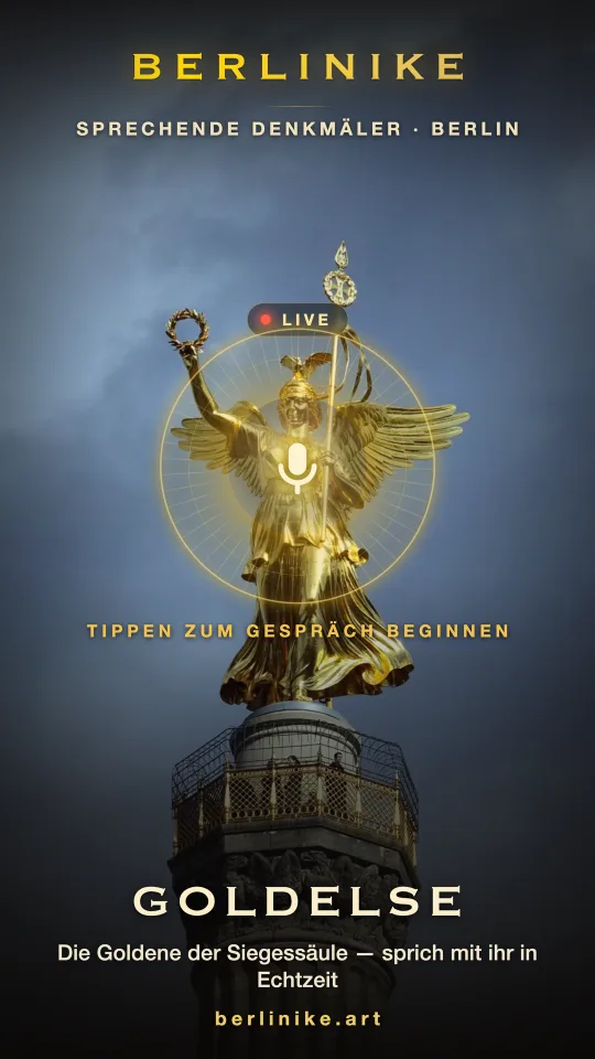 App view: live conversation with Goldelse — Victory Column